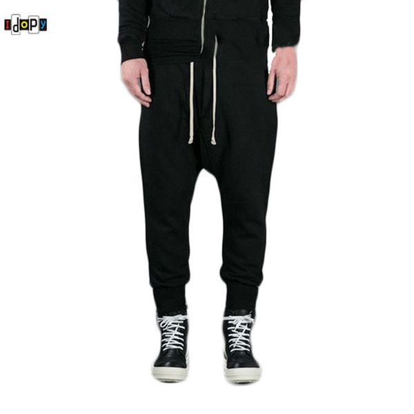 designer men`s drop crotch harem joggers black drawstring elastic cuffed high street hip hop pants trousers for young men
designer men`s drop crotch harem joggers black drawstring elastic cuffed high street hip hop pants trousers for young men