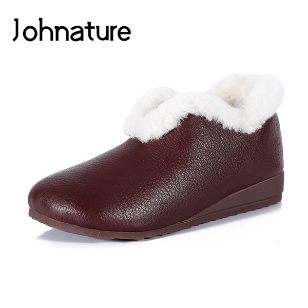 johnature genuine leather women shoes 2019 new winter wool flats casual slip-on round toe shallow solid color ladies shoes, Black
johnature genuine leather women shoes 2019 new winter wool flats casual slip-on round toe shallow solid color ladies shoes, Black