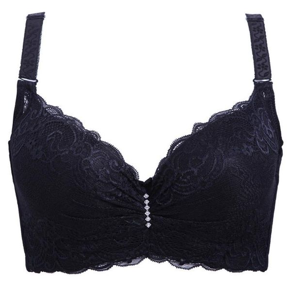 women underwire lace bra three quarters cup push up thin section brassiere four hook-and-eye convertible straps underwear, White;black
women underwire lace bra three quarters cup push up thin section brassiere four hook-and-eye convertible straps underwear, White;black