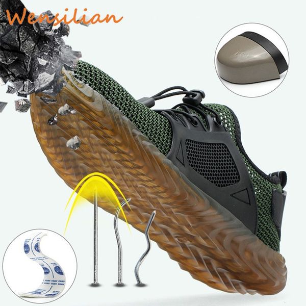 men work shoes steel toe safety indestructible boots working male puncture-proof sneakers zapatos de seguridad chaussure homme, Black
men work shoes steel toe safety indestructible boots working male puncture-proof sneakers zapatos de seguridad chaussure homme, Black