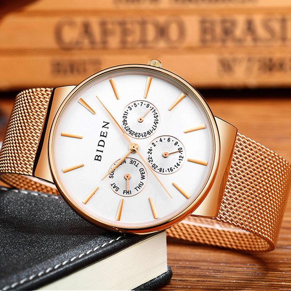business men wristwatch stainless steel waterproof male watch band luxury men's black gold sliver sports clock relogio masculino, Slivery;brown
business men wristwatch stainless steel waterproof male watch band luxury men's black gold sliver sports clock relogio masculino, Slivery;brown