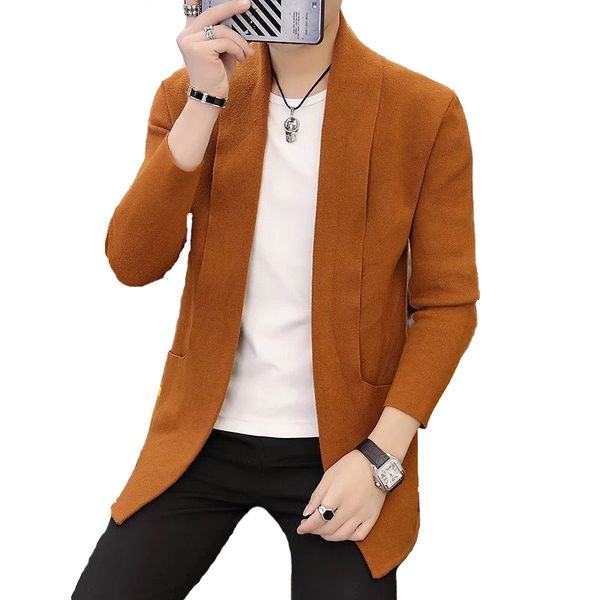 men's knitted sweater spring wool cardigan good quality long sweater, White;black
men's knitted sweater spring wool cardigan good quality long sweater, White;black
