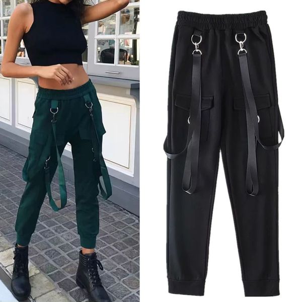 women's pants & capris harajuku with chains hip hop women fashion casual hippie trousers loose pockets sweatpants, Black;white
women's pants & capris harajuku with chains hip hop women fashion casual hippie trousers loose pockets sweatpants, Black;white