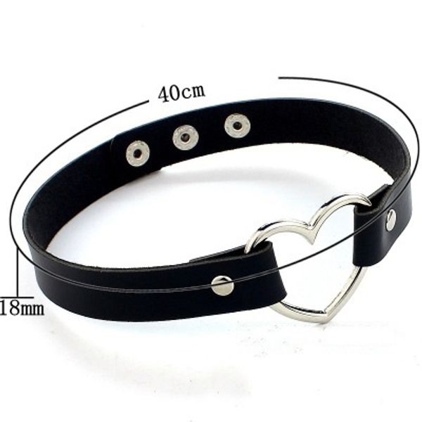 leather heart studded choker necklaces punk gothic vintage charm round collar necklaces for women jewelry gift, Golden;silver
leather heart studded choker necklaces punk gothic vintage charm round collar necklaces for women jewelry gift, Golden;silver