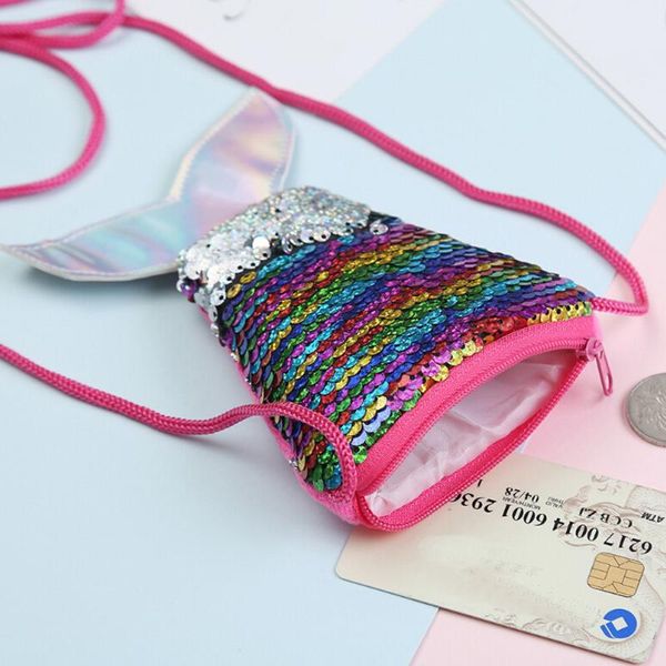 2020 sequins children coin purses fish tail key packet zipper handbags wallets cute pouch mini bag #40, White
2020 sequins children coin purses fish tail key packet zipper handbags wallets cute pouch mini bag #40, White