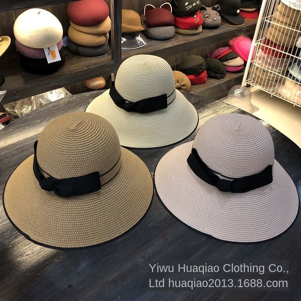 huaqiao summer butterfly straw ladies simple bowknot sunshade basin hat summer dome straw hat, Blue;gray
huaqiao summer butterfly straw ladies simple bowknot sunshade basin hat summer dome straw hat, Blue;gray