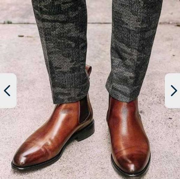 men pu leather shoes low heel casual shoes dress brogue spring ankle boots vintage classic male casual ab639, Black
men pu leather shoes low heel casual shoes dress brogue spring ankle boots vintage classic male casual ab639, Black