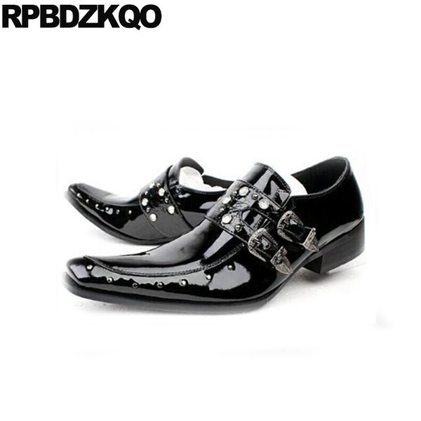 big size rivet 46 men black patent leather dress shoes stud square toe white double monk strap italian cow office wedding italy
big size rivet 46 men black patent leather dress shoes stud square toe white double monk strap italian cow office wedding italy