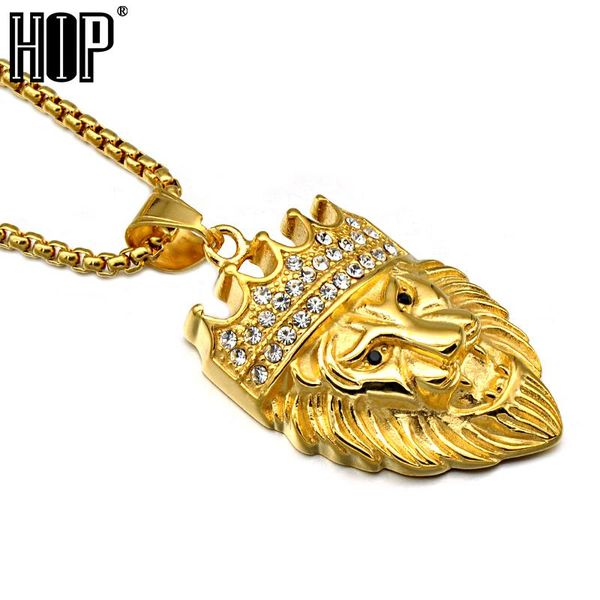 hip hop gold color titanium stainless steel iced out bling full rhinestone lion head pendants necklaces for men jewelry, Silver
hip hop gold color titanium stainless steel iced out bling full rhinestone lion head pendants necklaces for men jewelry, Silver