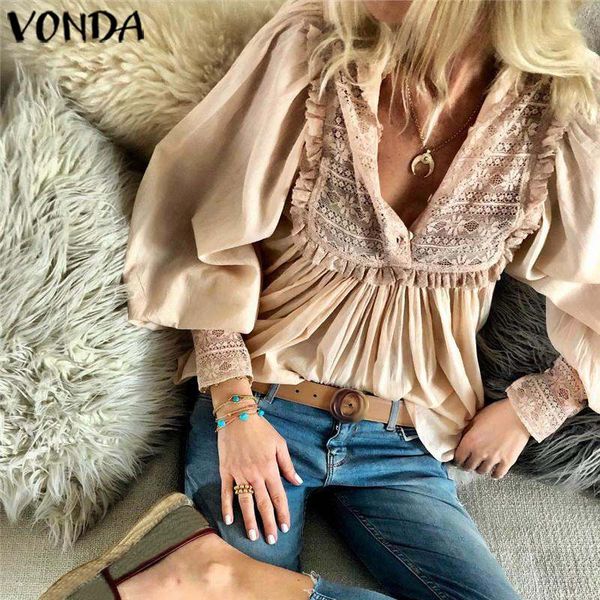 vonda women office blouse and 2020 spring summer v neck lantern sleeve beach party blusa ladies shirts plus size, White
vonda women office blouse and 2020 spring summer v neck lantern sleeve beach party blusa ladies shirts plus size, White