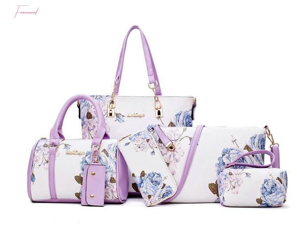 new arrivals 6pcs set fashion women handbags prints pu leather composite bag clutch set large shoulder bag purse female
new arrivals 6pcs set fashion women handbags prints pu leather composite bag clutch set large shoulder bag purse female