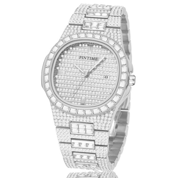silver gold mens watches diamond steel iced out watch men business calendar quartz wristwatch relogio masculino, Slivery;brown
silver gold mens watches diamond steel iced out watch men business calendar quartz wristwatch relogio masculino, Slivery;brown