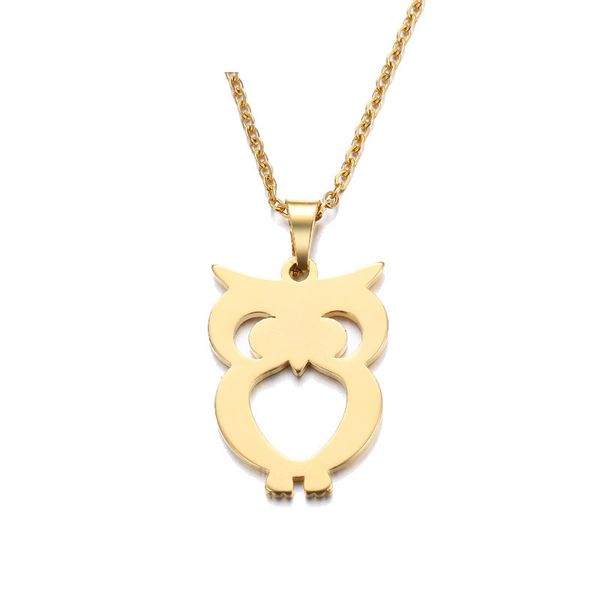 fashion stainless steel necklace for women man lover's owl gold and silver color pendant necklace engagement jewelry party
fashion stainless steel necklace for women man lover's owl gold and silver color pendant necklace engagement jewelry party