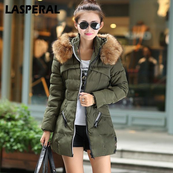 lasperal women winter jackets fashion faux fur collar parkas jackets 2017 ukraine hooded snow wear windbreakers 4xl z30, Black
lasperal women winter jackets fashion faux fur collar parkas jackets 2017 ukraine hooded snow wear windbreakers 4xl z30, Black