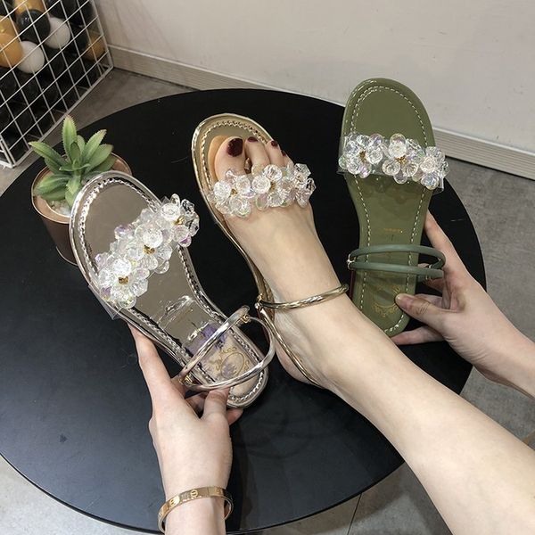 sandals summer women crystal glitter flat soft bling female gold silver outdoor ladies slides beach shoes, Black
sandals summer women crystal glitter flat soft bling female gold silver outdoor ladies slides beach shoes, Black