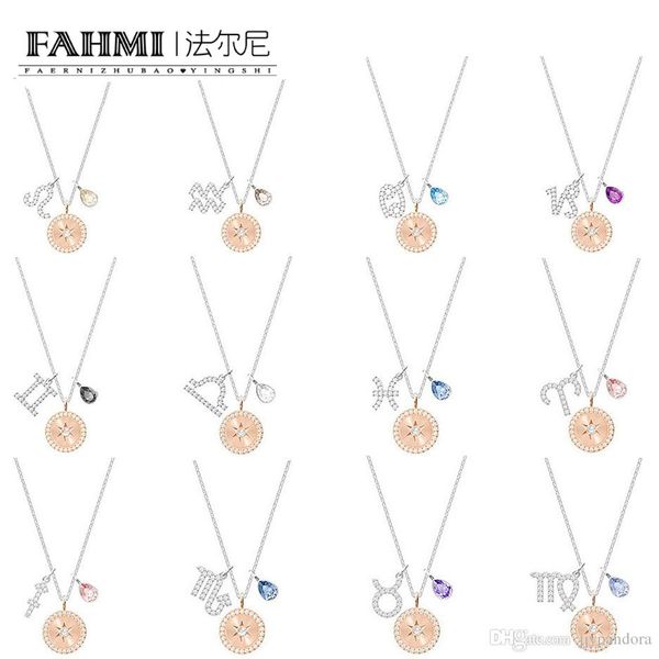 fahmi swa zodiac 12 constellation necklace female smart clavicle chain leo aquarius cancer capricorn gemini libra pisces aries, Silver
fahmi swa zodiac 12 constellation necklace female smart clavicle chain leo aquarius cancer capricorn gemini libra pisces aries, Silver