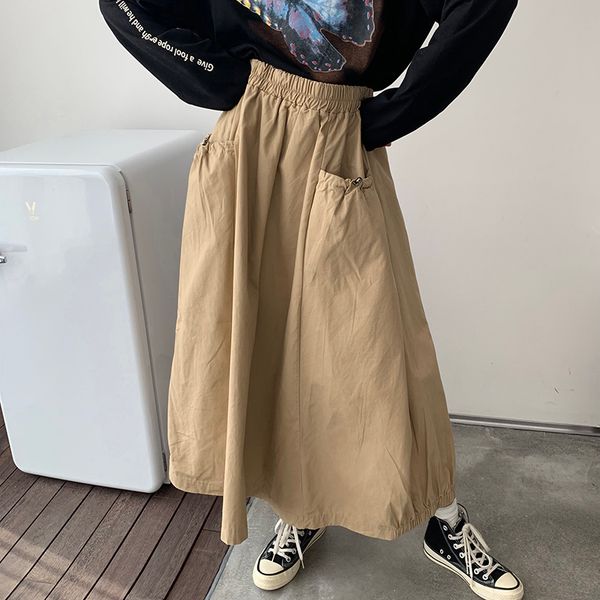 skirts 2021 spring and summer korean styles a-line big size pocket halfbody loose elastic waist v300, Black
skirts 2021 spring and summer korean styles a-line big size pocket halfbody loose elastic waist v300, Black