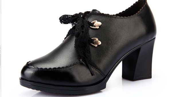 2020 women's shoes in spring and autumn with new style high heel coarse heel round head@4130, Black
2020 women's shoes in spring and autumn with new style high heel coarse heel round head@4130, Black