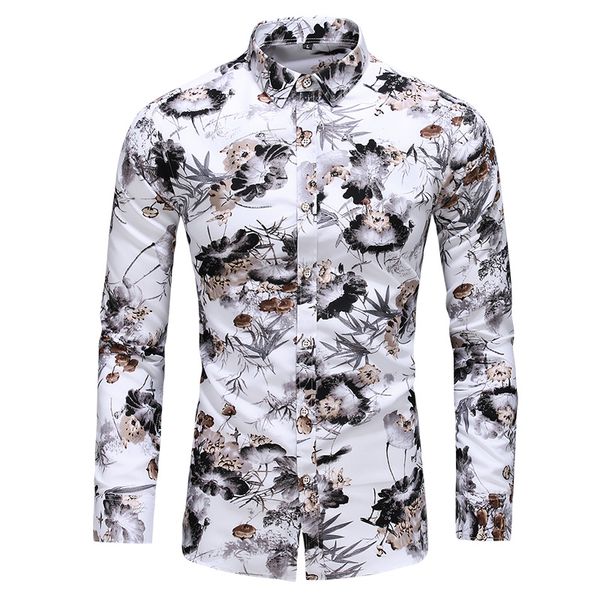 men social shirt white long sleeve printed casual shirt male regular fit hawaiian fancy blouse 4xl 5xl 6xl 7xl, White;black
men social shirt white long sleeve printed casual shirt male regular fit hawaiian fancy blouse 4xl 5xl 6xl 7xl, White;black