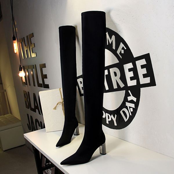 boots for women above the knee autumn/winter 2019 web celebrity high heel lace-up thin leg stretch high heel fleece boots, Black
boots for women above the knee autumn/winter 2019 web celebrity high heel lace-up thin leg stretch high heel fleece boots, Black