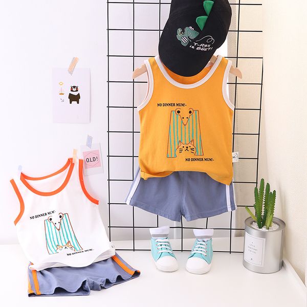 summer 2pcs suits baby boy clothing set cartoon boys girls vest clothes set print sleeveless sports t shirts toddler shorts, White
summer 2pcs suits baby boy clothing set cartoon boys girls vest clothes set print sleeveless sports t shirts toddler shorts, White