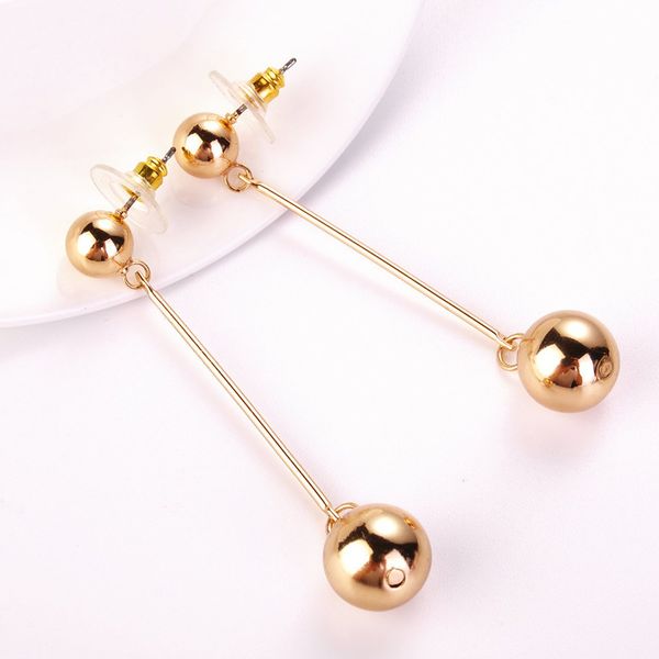 fashion metal ball pendant ear stud personalized long ear stud elegant women jewelry for party wedding, Golden;silver
fashion metal ball pendant ear stud personalized long ear stud elegant women jewelry for party wedding, Golden;silver