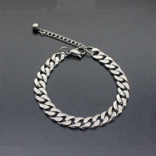 link, chain 5mm 7mm 9mm rock silver gold color stainless steel mens bracelet 2021 curb cuban link accessories wristband jewellery, Black
link, chain 5mm 7mm 9mm rock silver gold color stainless steel mens bracelet 2021 curb cuban link accessories wristband jewellery, Black