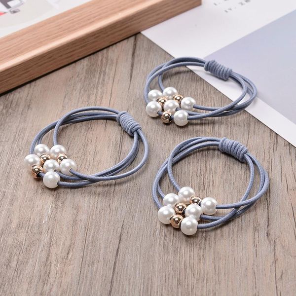 pearl elastic three layer rubber bands ring headwear girl elastic hair band ponytail hair rope girl hair jewelry, Pink
pearl elastic three layer rubber bands ring headwear girl elastic hair band ponytail hair rope girl hair jewelry, Pink
