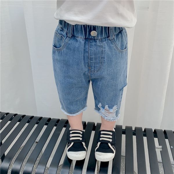 children's thin summer clothes 2020 boy's hole capri baby pants all-match solid jeans and jeans color fashion pants, Blue
children's thin summer clothes 2020 boy's hole capri baby pants all-match solid jeans and jeans color fashion pants, Blue