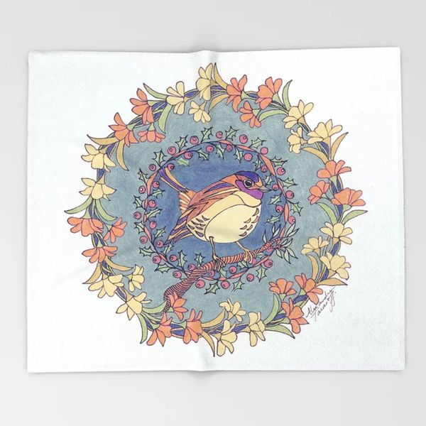 mandala blanket small bird with wildflowers holly wreath fleece blankets and throw for plane travel christmas decorations home
mandala blanket small bird with wildflowers holly wreath fleece blankets and throw for plane travel christmas decorations home