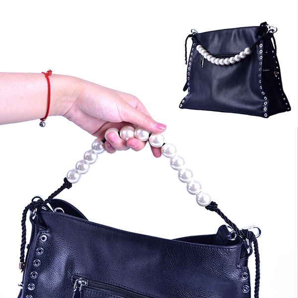 1pcs new faux pearl women handbag strap short bag straps short shoulder belt purse handle diy chain bag accessories, Black
1pcs new faux pearl women handbag strap short bag straps short shoulder belt purse handle diy chain bag accessories, Black