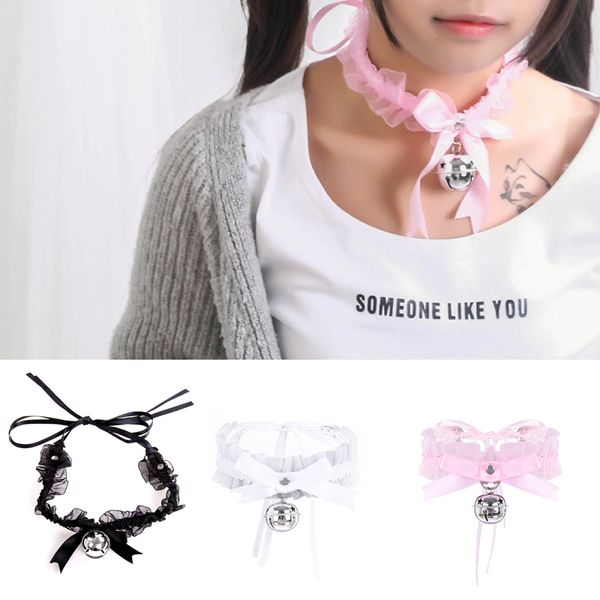 women cute gothic lolita chiffon lace collar with bell cosplay choker party costume, Golden;silver
women cute gothic lolita chiffon lace collar with bell cosplay choker party costume, Golden;silver
