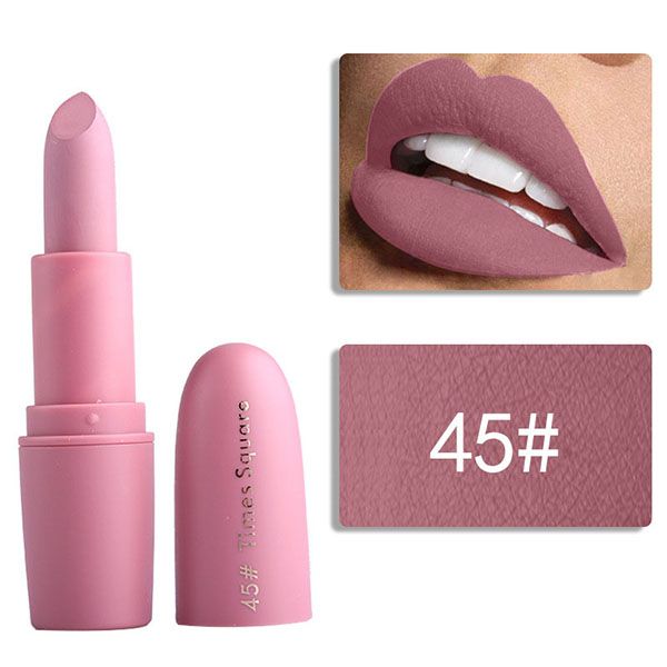 45# miss rose nude matte lipstick pigment lip stick moisturizer long lasting lip tint makeup velvet lipstick batom cosmetic
45# miss rose nude matte lipstick pigment lip stick moisturizer long lasting lip tint makeup velvet lipstick batom cosmetic