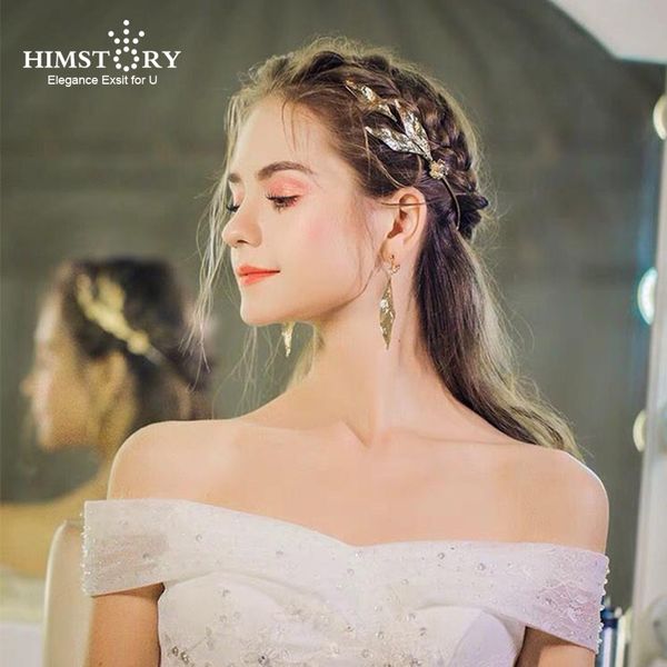 himstory elegant handmade gold hairbands leaf brides tiaras headpieces wedding headbands accessory evening hair jewelry, Golden;white
himstory elegant handmade gold hairbands leaf brides tiaras headpieces wedding headbands accessory evening hair jewelry, Golden;white