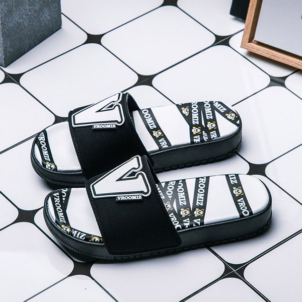 summer fashion new v-letter totem personality big red men's and women's matching pair slippers wear anti-skid on the street, Black
summer fashion new v-letter totem personality big red men's and women's matching pair slippers wear anti-skid on the street, Black