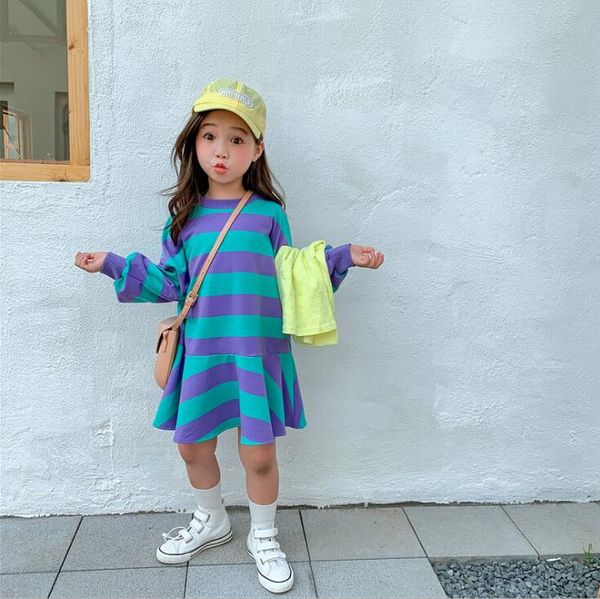 2020 girls striped dress spring long sleeve cotton girls dresses 2-8t py378, Red;yellow
2020 girls striped dress spring long sleeve cotton girls dresses 2-8t py378, Red;yellow