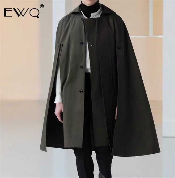 ewq / men's clothing 2019 fashion new personality loose cloak overcoat long tyle woolen thickness coat for women and men a297, Black
ewq / men's clothing 2019 fashion new personality loose cloak overcoat long tyle woolen thickness coat for women and men a297, Black