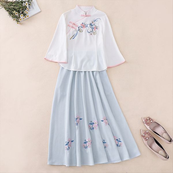 fengfeng женских девочки республики таной cheongsam тана китай ветер пряжка cheongsam верхних модифицирована хань костюм из двух частей кост, White
fengfeng женских девочки республики таной cheongsam тана китай ветер пряжка cheongsam верхних модифицирована хань костюм из двух частей кост, White