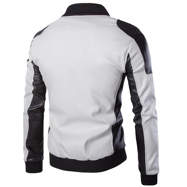 men's leather coat new style four seasons fashion men stand collar jacket trend black and white mixed colors large size coat men
men's leather coat new style four seasons fashion men stand collar jacket trend black and white mixed colors large size coat men