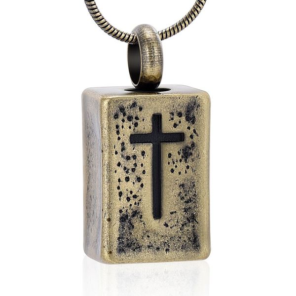 ijd10328 stainless steel cremation retro rectangular cross keepsake necklace for ashes urn memorial pendant jewelry, Silver
ijd10328 stainless steel cremation retro rectangular cross keepsake necklace for ashes urn memorial pendant jewelry, Silver