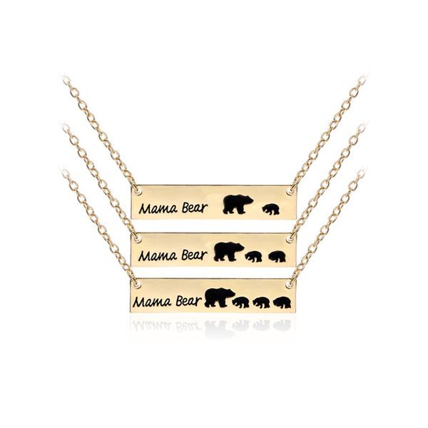 letter pattern "mama bear" necklace mom child bears toghther pendant necklaces for mother's day family gifts,child send mommy, Silver
letter pattern "mama bear" necklace mom child bears toghther pendant necklaces for mother's day family gifts,child send mommy, Silver