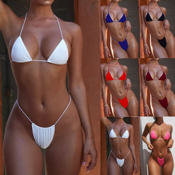 women's strap three-piece bikini summer 2019 brazilian swimsuit solid color two-piece set with chest pad #yl5
women's strap three-piece bikini summer 2019 brazilian swimsuit solid color two-piece set with chest pad #yl5