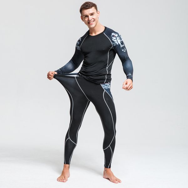 compression men's sport suits quick dry running sets clothes sports joggers training gym fitness tracksuits running set, Black;blue
compression men's sport suits quick dry running sets clothes sports joggers training gym fitness tracksuits running set, Black;blue