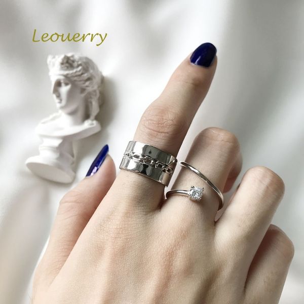 leouerry 925 sterling silver original glossy chain rings fashion creative wide face opening rings for women 2019 silver jewelry, Golden;silver
leouerry 925 sterling silver original glossy chain rings fashion creative wide face opening rings for women 2019 silver jewelry, Golden;silver