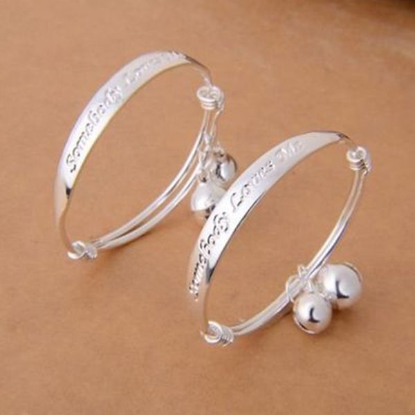baby bracelet 2pcs 925 baby kids bell bangle bracelet jewelry cute child bell bangle jewelry for kids gift, Black
baby bracelet 2pcs 925 baby kids bell bangle bracelet jewelry cute child bell bangle jewelry for kids gift, Black