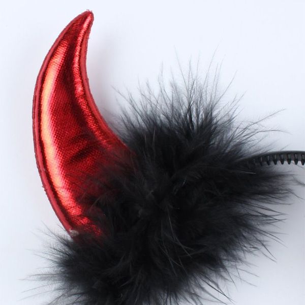 children halloween devil headband cosplay costume fancy party glitter demon horn fluffy plush hair hoop xmas party props, Slivery;white
children halloween devil headband cosplay costume fancy party glitter demon horn fluffy plush hair hoop xmas party props, Slivery;white