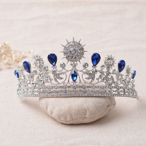 Luxury Elegant Blue Rhinestone Bridal Tiara Crystal Wedding Quinceanera Tiaras And Crowns Pageant Tiara Hair Jewelry Accessories
Luxury Elegant Blue Rhinestone Bridal Tiara Crystal Wedding Quinceanera Tiaras And Crowns Pageant Tiara Hair Jewelry Accessories