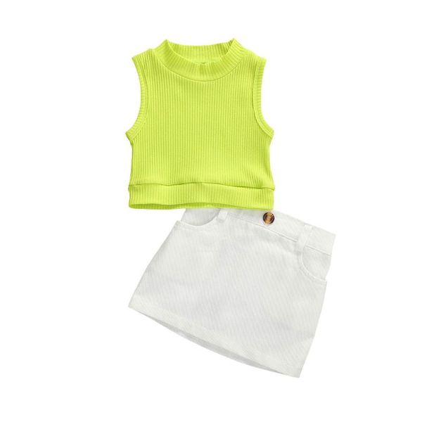 clothing sets 1-5y girls clothes set summer baby sleeveless knitted o-neck t-shirt+pencil skirts 2pcs children casual suit, White
clothing sets 1-5y girls clothes set summer baby sleeveless knitted o-neck t-shirt+pencil skirts 2pcs children casual suit, White