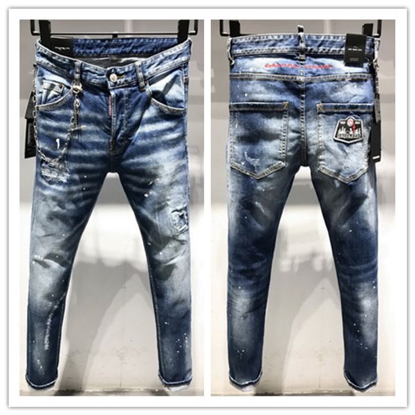 2019 new brand of fashionable european and american men's casual jeans d2,high-grade washing, pure hand grinding, quality optimization, Blue
2019 new brand of fashionable european and american men's casual jeans d2,high-grade washing, pure hand grinding, quality optimization, Blue