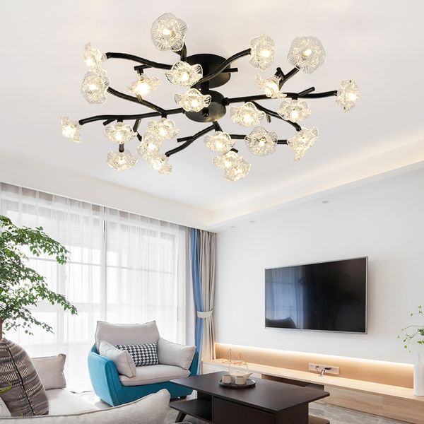 modern glass flower ceiling lamp luminaria led light fixtures home lighting living room lustre bedroom lamps
modern glass flower ceiling lamp luminaria led light fixtures home lighting living room lustre bedroom lamps